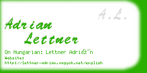 adrian lettner business card